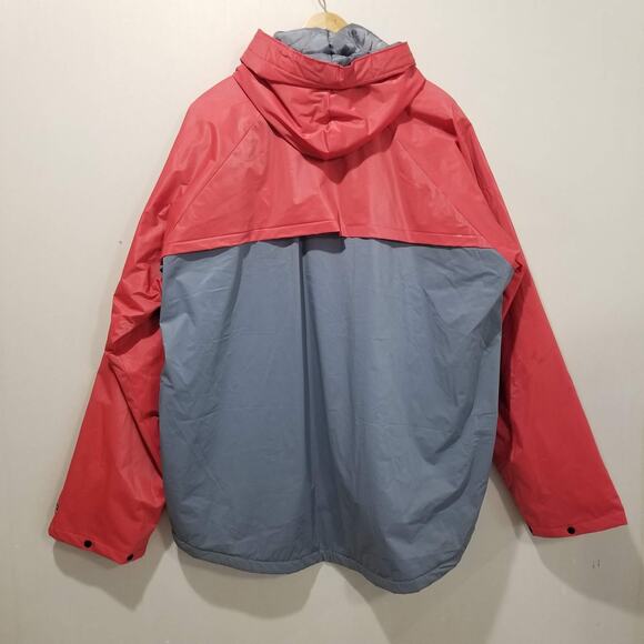 Stearns Dry Wear Jacket Mens XL 2XL Red Gray Hooded Waterproof Outdoor 8206 - Picture 2 of 8